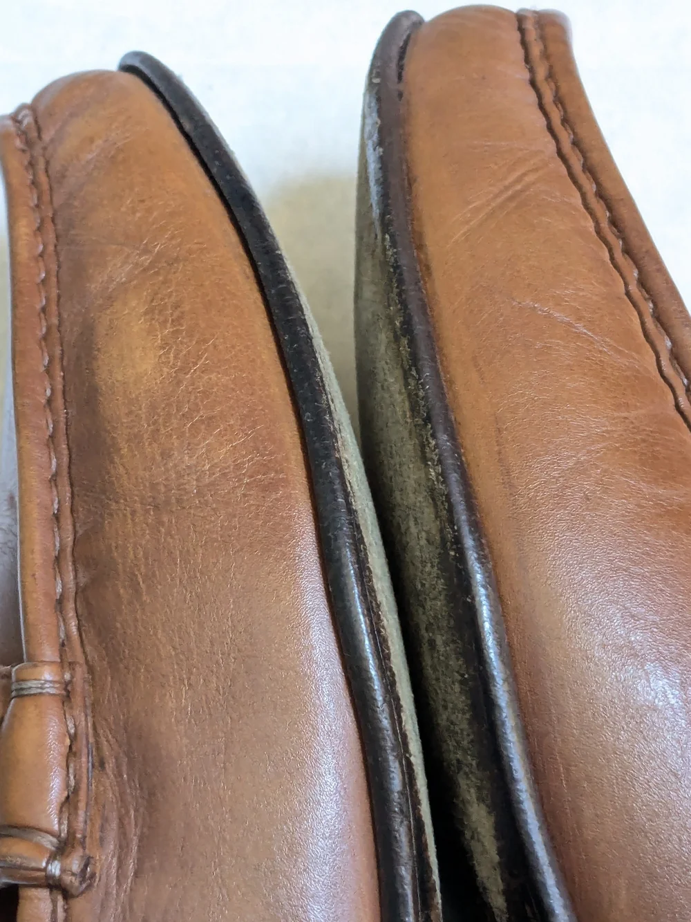 Gucci Men’s Brown Leather Horsebit Loafers US 9 Slip Ons